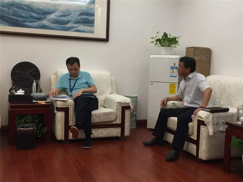 金力公司总经理叶人齐拜会省水利投资集团董事长齐伟