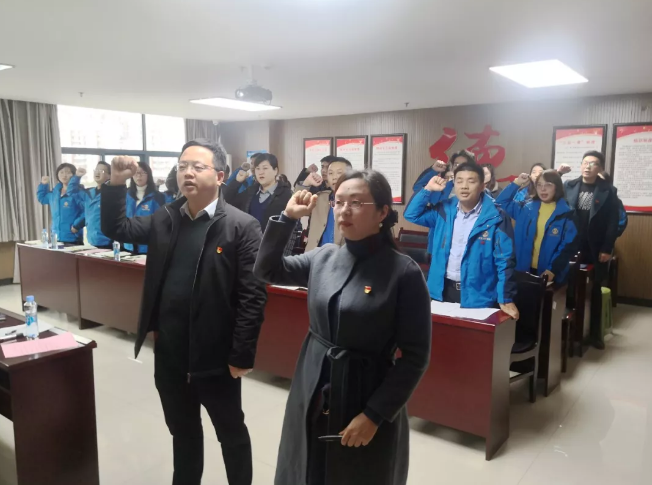 项目公司开展2020年第一次党员大会暨廉洁自律承诺宣誓会议