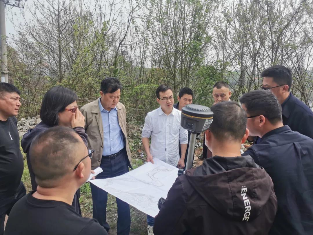 董事长谢荣华调研黄家湖水环境综合提升工程